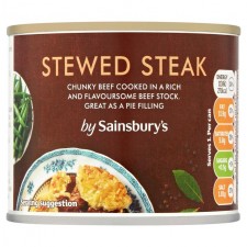 Sainsburys Stewed Steak 200g Can