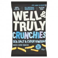 Well And Truly Crunchy Sea Salt and Cider Vinegar Share Bag 100g