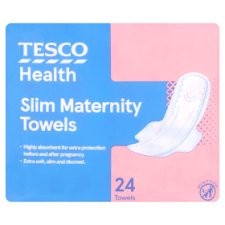 Tesco Slim Maternity Towels x24