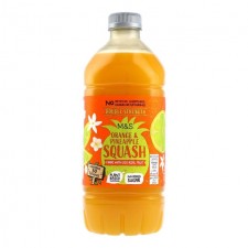 Marks and Spencer No Added Sugar Double Strength Orange and Pineapple Squash 750ml