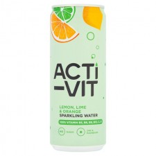 ACTI-VIT Lemon Lime and Orange Sparkling Water 330ml