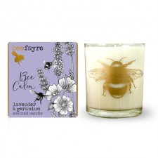 Beefayre Bee Calm Lavender and Geranium Votive Candle