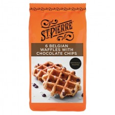 St Pierre Belgian Waffles with Choc Chips 6 per pack