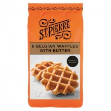 St Pierre Belgian Waffles with Butter 6 per pack