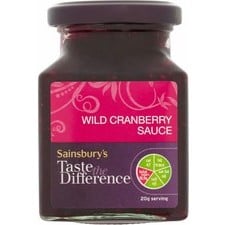 Sainsburys Cranberry Sauce Taste the Difference 220g