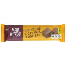 Made Without Dairy Honeycomb and Caramel Choc Bar 35g