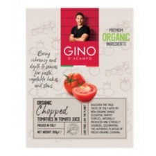Gino D Acampo Organic Chopped Tomatoes in Tomato Juice 390g