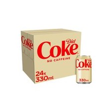 Retail Pack Coca Cola Diet Caffeine Free 24x330ml Cans Carton