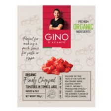 Gino D Acampo Organic Finely Chopped Tomatoes 390g