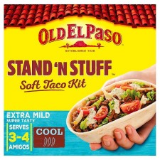 Old El Paso Stand N Stuff Soft Taco Kit Extra Mild 329g