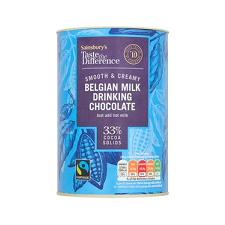 Sainsburys Taste the Difference Fairtrade Belgian Milk Drinking Chocolate 280g