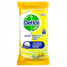 Dettol Power and Fresh Citrus Zest Wipes 105 Pack