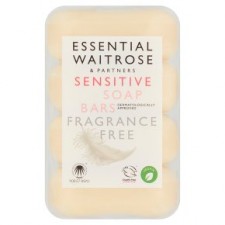 Waitrose Essential Sensitive Soap Bars 4 Pack