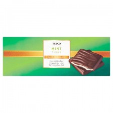 Tesco Dark Chocolate Mint Thins 200g