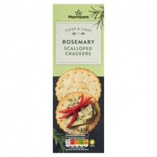 Morrisons Rosemary Scalloped Crackers 185g