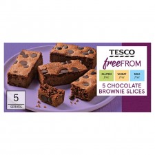Tesco Free From 5 Chocolate Brownie Slices