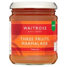Waitrose 3 Fruits Fresh Fruit Marmalade 340g