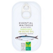 Waitrose Essential Sardine Fillets in Olive Oil 120g