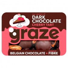 Graze Dark Chocolate Cherry Tart 40g
