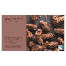 Waitrose Belgian Chocolate Flaked Truffles 150g