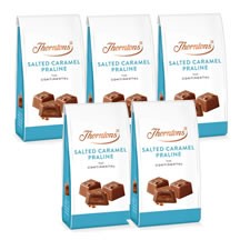 Retail Pack Thorntons Continental Salted Caramel Praline Bag 5 x 105g (OR)
