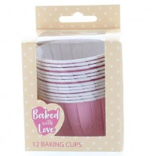 Culpitt 12 Baking Cups Pink 12 per pack