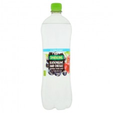 Sainsburys Sparkling  Blackcurrant and Cherry Flavoured Water No Added Sugar 1L Bottle