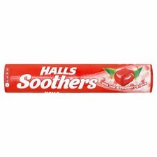 Retail Pack Halls Soothers Strawberry 20x45g