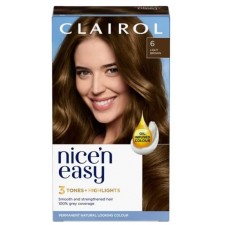 Clairol Nice N Easy Creme Oil Infused Permanent Hair Dye 6 Light Brown 177ml
