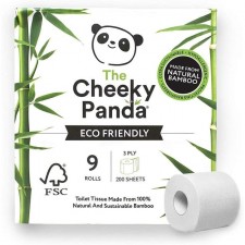 Cheeky Panda Natural Bamboo Toilet Tissue 9 per pack