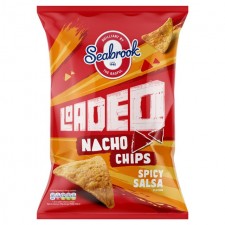 Seabrook Loaded Nacho Chips Spicy Salsa Sharing Bag 130g