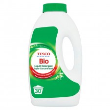 Tesco Biological Liquid Detergent Super Concentrated 30 Washes 900ml