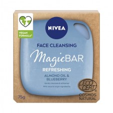 Nivea MagicBAR Refreshing Vegan Face Cleansing Bar Almond Oil 75g