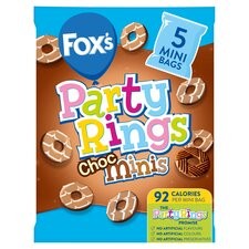 Foxs Party Rings Chocolate Mini Bags x 5