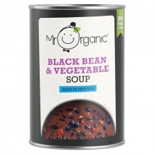 Mr Organic Black Bean and Vegetable Soup 400g