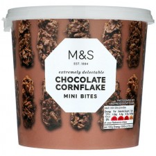 Marks and Spencer Chocolate Cornflake Mini Bites 180g tub