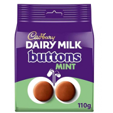 Retail Pack Cadbury Mint Buttons 10 x 110g 