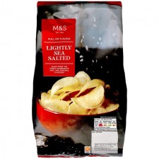 Marks and Spencer Full On Flavour Lightly Sea Salted Crisps 150g