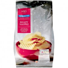 Marks and Spencer Reduced Fat Ready Salted Crinkles Crisps 150g