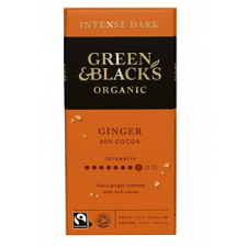 Retail Pack Green and Blacks Organic Ginger Dark Chocolate Bar 15 x 90G