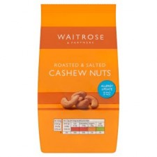 Waitrose Roasted and Salted Cashew Nuts 250g