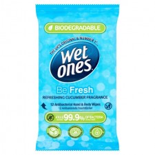 Wet Ones Be Fresh Cooling Original Wipes 12 Pack