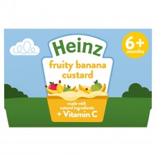 Heinz Fruity Banana Custard 6 Month+ 4 x 100g