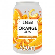 Tesco Orange Zero 330ml Can