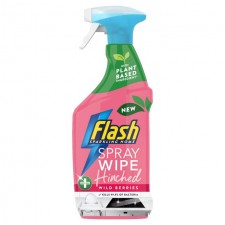 Flash Hinched Anti Bacterial Spray Wipe and Done Wild Berries 800ml