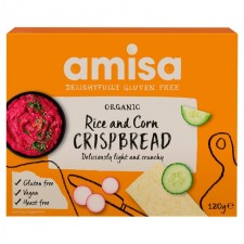 Amisa Organic Gluten Free Rice and Corn Crispbread 120g