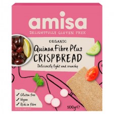 Amisa Organic Gluten Free Quinoa Fibre Plus Crispbread 100g
