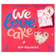 We Love Cake Free From Raspberry Ripple Slices 4 pack 