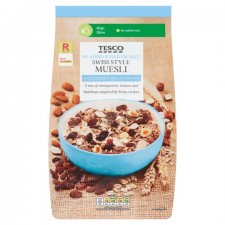 Tesco No Added Sugar Salt Swiss Style Muesli 1kg