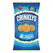 Jacobs Crinklys Salt And Vinegar 6 Pack